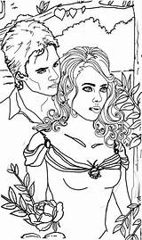 Vampire Diaries Coloring Pages Fanpop Bamon Colour Ii Damon Salvatore Couples Tv Show Getcolorings Colouring Color Template Printable Adult sketch template