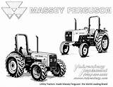 Massey Ferguson Tractors sketch template