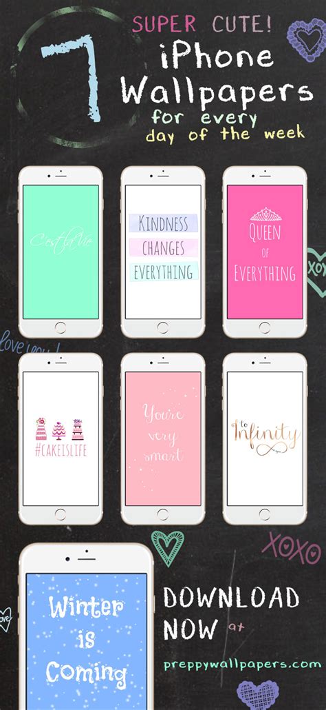 7 Super Cute Iphone Wallpapers For Every Day Of The Week