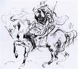 Delacroix Attila Sketch sketch template