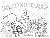 Coloring Christmas Spongebob Pages Printables Printable Friends Drawing Kids Season Color Computer Sheets Print Disney Holiday Paper Celebration Getcolorings Books sketch template