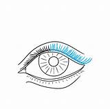Eye Beginners Realistic Drawing Draw Step Easy sketch template