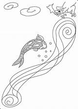 Coy Fish Dragon Coloring Pages sketch template