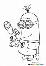 Minions Cattivissimo Coloriages Cartoni Disegno Pistolet Malvorlage Animati Unverbesserlich Enfants Drôle Despicable Trickfilmfiguren Alifiah Ausmalen Minon Craquant Bob Disimpan Disegnidacoloraregratis sketch template