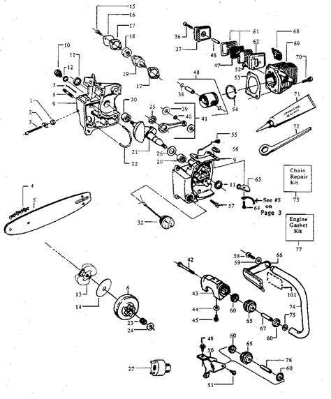 craftsman cc chainsaw fuel  diagram