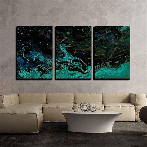 wall  piece canvas wall art closeup view  hand painted abstract