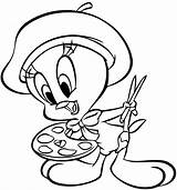 Titi Tweety Coloring Sylvester Grosminet Coloriages Gratuit sketch template
