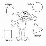 Coloring Shapes 3d Pages Printable Shape Octagon Square Preschool Sheets Circle Sesame Street Colouring Getcolorings Preschoolers Kids Color Es Getdrawings sketch template