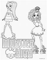 Monster High Coloring Pages Printable sketch template