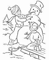 Zapada Copii Omul Neve Snowman Iarna Meninos Colorat Desene Planse Boneco Sull Preparar Invernali Plansa Paesaggi Desen Colorier Clopotel sketch template