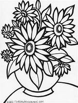 Coloring Flower Large Pages Printable Print Getcolorings Color Adult sketch template