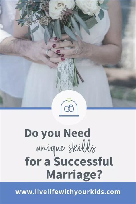 do you need unique skills for a successful marriage