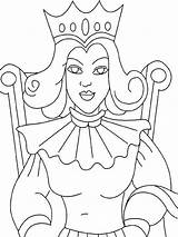 Queen Coloring Pages Kids Color Queens Printable Kings Colouring Print Book Medieval Girls Recommended Ages Getcolorings sketch template