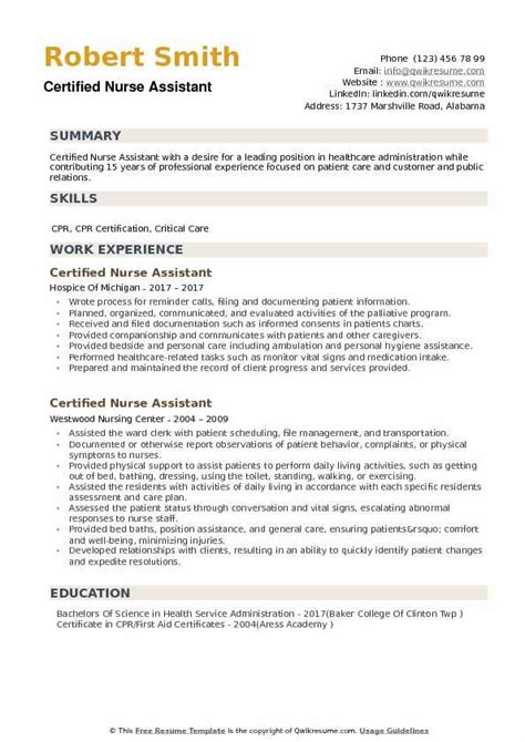 beginner certified nursing assistant resume sample hq printable