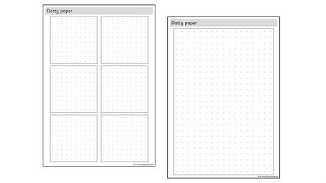 dotty paper template primary stars education