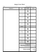 judges score sheet template cheerleader printable