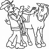Cowboy Coloring Pages Clipart Kids Vintage Library Popular Purplekittyyarns sketch template