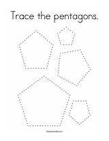 Coloring Pentagons Trace Pentagon Template Change sketch template