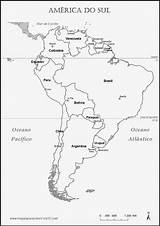 Brasil Pintar América Fronteira Países Capitais Geografia Politico Nomes Mundi Rica Pais Escolar Continente Político Coloringcity Continentes Qual Política Divisão sketch template