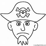 Pirate Face Coloring Pirates Kids Story Starters Adventure Name Print Bigactivities sketch template