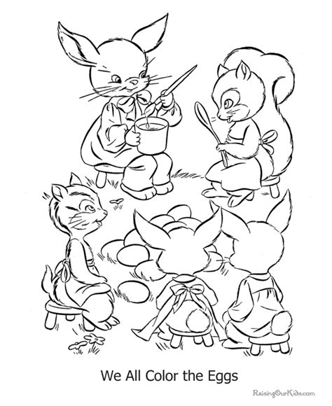 printable easter bunny coloring pages