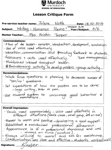 edn professional placement english  practice  nottles notes