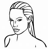 Coloring Pages Famous People Angelina Jolie Singers Actress Color Printable Getcolorings Adults Print Actresses Characters Choose Board sketch template
