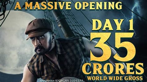 vikrant rona day  box office report kiccha sudeeps film collects rs  crore world wide