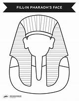 Pharaoh Coloring Egyptian Egypt Ancient Pages Craft Template Print Clipart Egyptabout Pharaohs Activity Activities Printable Mask Kids Face Bible Crafts sketch template
