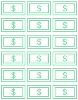 printable classroom money template  english  ease tpt