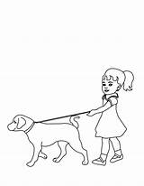 Pages Walking Dog Kids Coloring Drawing Children Man Gif Print Getdrawings Sketch Index Template sketch template