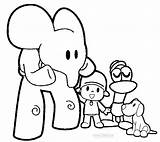 Pocoyo Coloring Pages Friends Printable Kids Cool2bkids sketch template