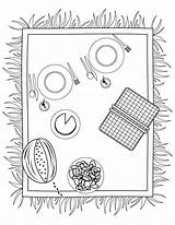 Picnic Coloring Pages Blanket Basket Color Make Summertime Printable Clipart Getcolorings Popular Takes Beach Getdrawings Library Fun Popsicles sketch template