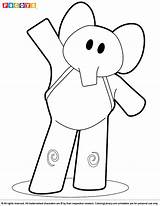 Pocoyo Coloring Pages Printable Sheets Kids Pencils Creative Then Need Print sketch template