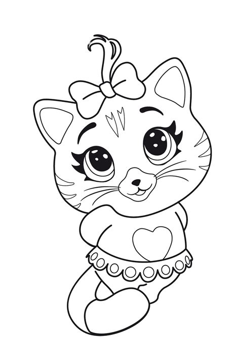 cartoon cat coloring pages printable printable templates