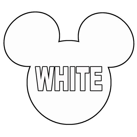 outline  mickey mouse head clipartsco