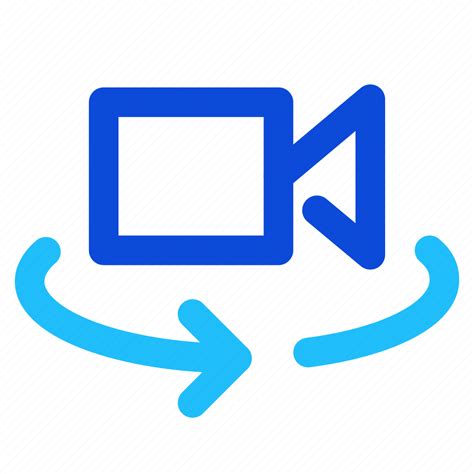 rotate camera video icon   iconfinder
