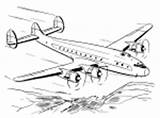 Aircraft Commercial Drawings Lockheed Constellation Airline Coloring Airlines Drawing Martin Usa Company Go Template sketch template