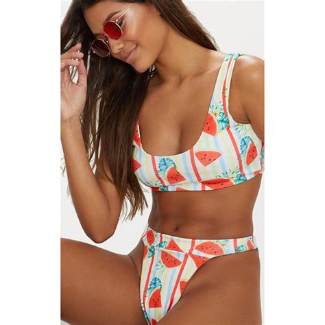 Sexy Bikini Brasileño De Las Mujeres Impresión De Baño De Traje De Baño