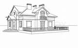 House Drawing Sketch Mansion Bungalow Coloring Drawings Pages Sketches Paintingvalley European Style Adult Game sketch template