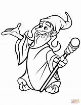 Wizard Coloring Pages Stuff Public Domain Printable Supercoloring Categories sketch template