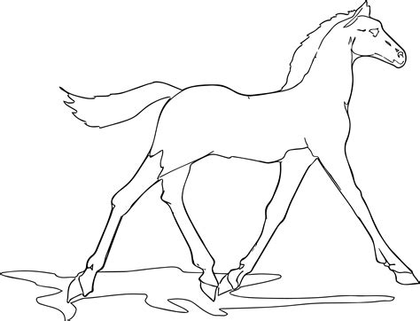 cartoon horse coloring page  wecoloringpagecom