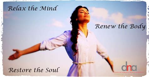 relax  mind renew  body restore  soul