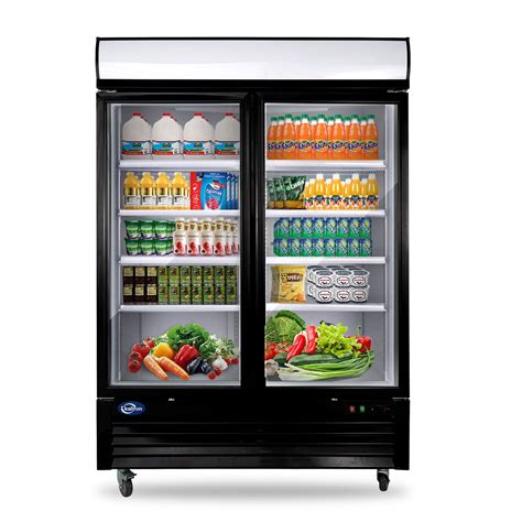 kalifon commercial refrigerator merchandiser  glass door display