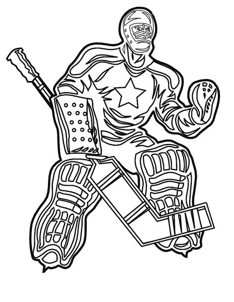 hockey coloring pages printable  printable templates