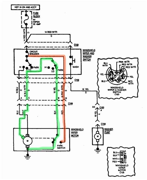 wiper motor circuit diagram robhosking diagram