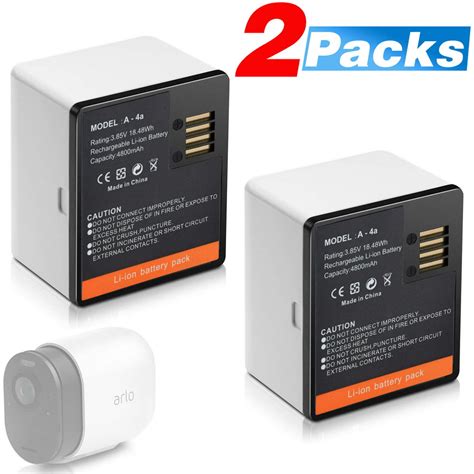 pack replacement batteries  arlo pro arlo ultra vma