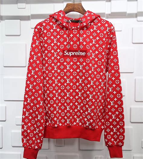 supreme  louis vuitton hoodie limited streetwear