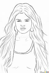 Gomez Selena Draw Celebrities Drawing Drawings Easy Celebrity Coloring Drawdoo Step Sketches People Pages Realistic Celeb Choose Board Webmaster Tutorials sketch template