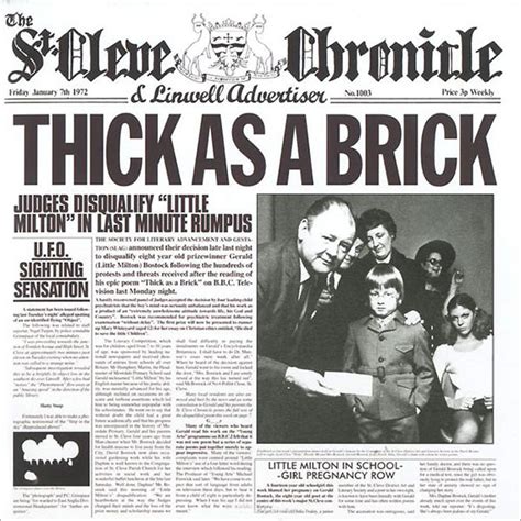 Jethro Tull Thick As A Brick 1972